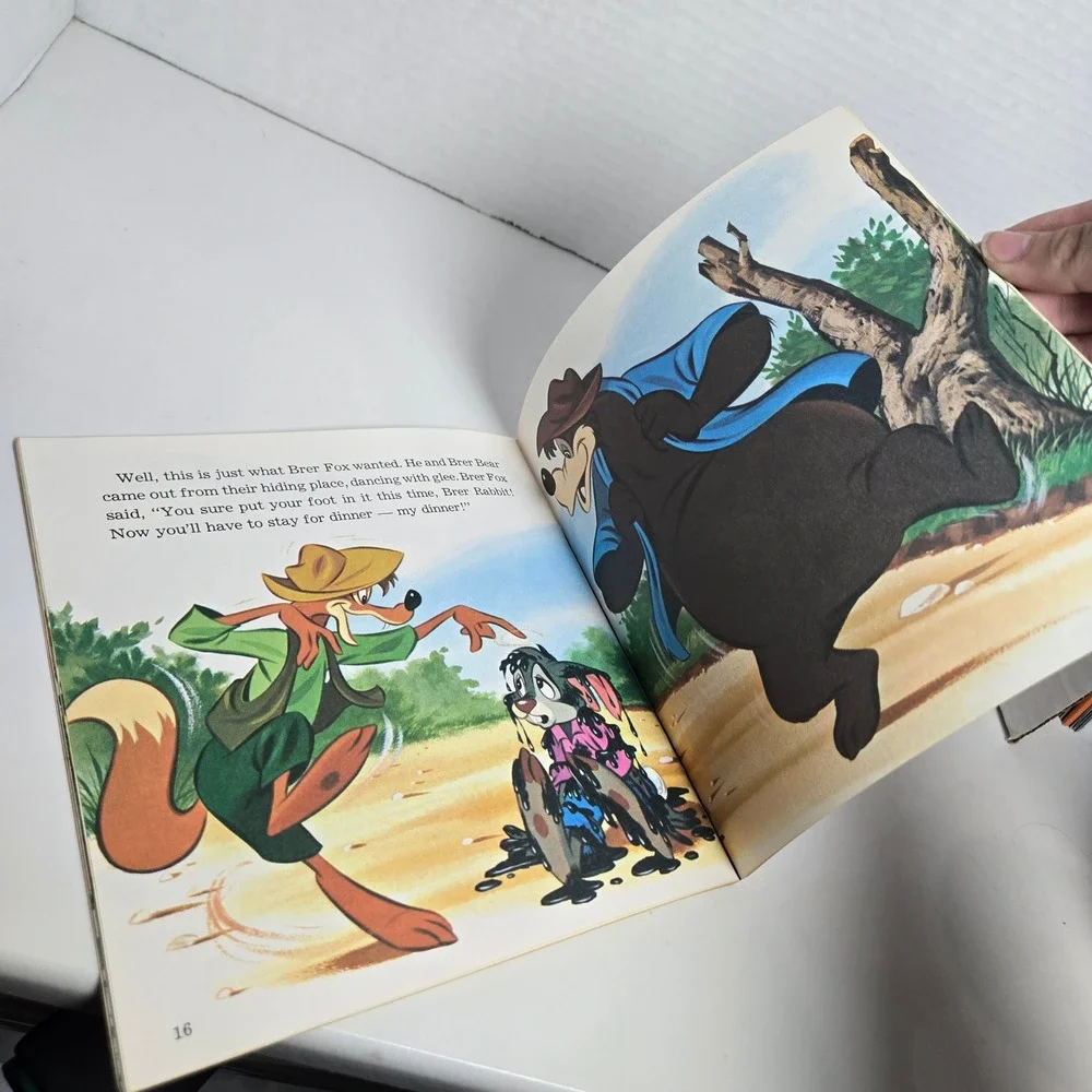 VTG Walt Disney Presents The Story Of Brer Rabbit and the Tar Baby Book Only